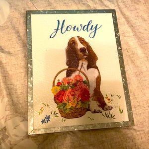 Pioneer Woman Basset Hound Howdy Sign